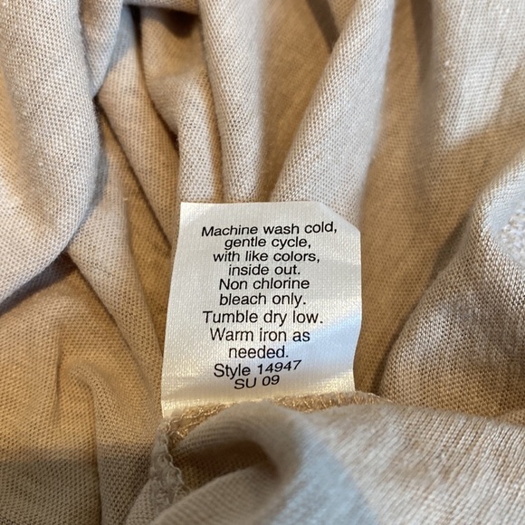 J. Crew khaki braid trim ruffle hem linen blend tank top small NWT - Picture 7 of 7